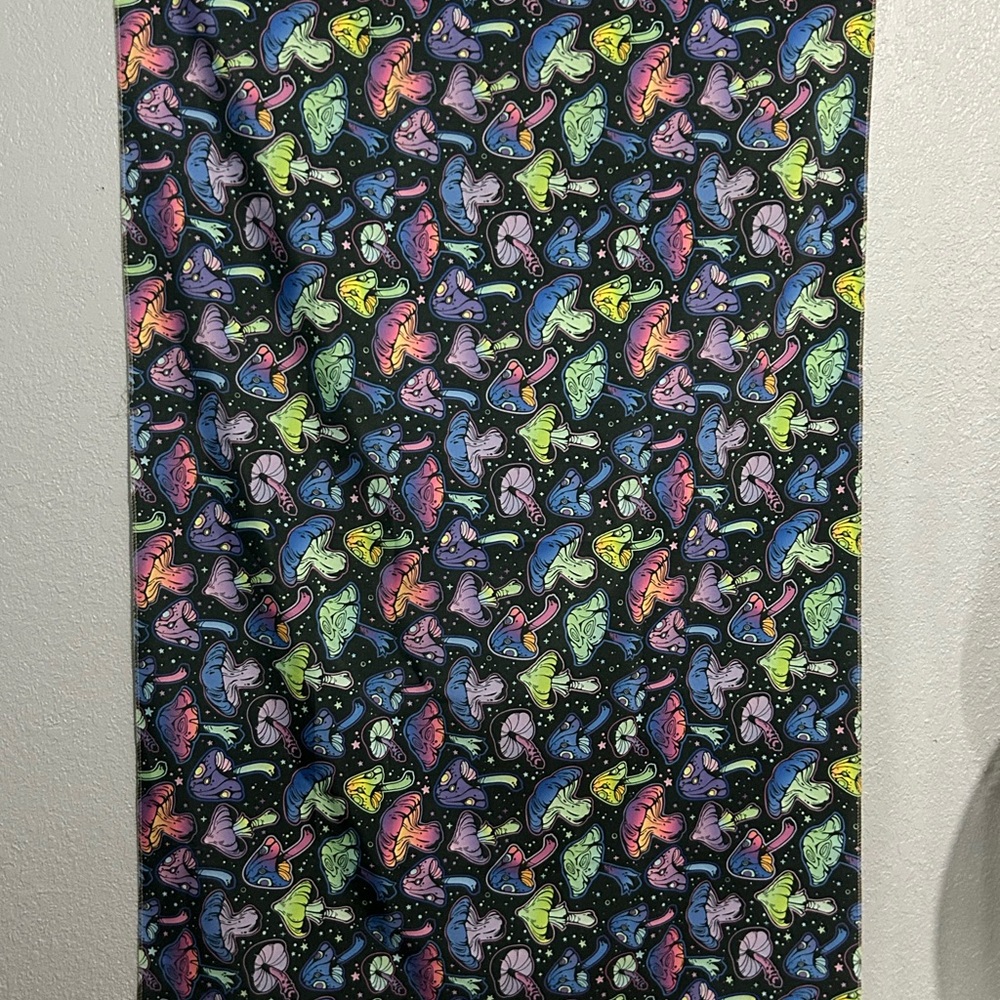 Colorful Mushroom Patterned Fabric